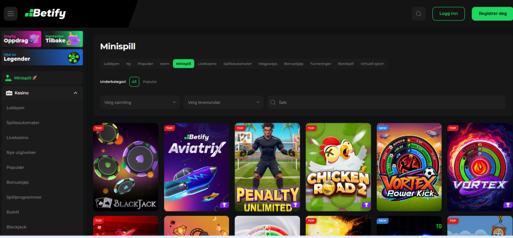 Betify bonuskode casinospill